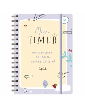 Mein Timer 2026 - Aufschreiben, abhaken, glücklich sein!