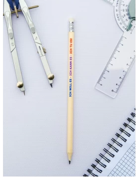 Μολύβι με γόμα ICH WILL ES - ICH KANN ES - ICH TU ES