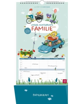 Familienplaner 2026: Unsere kunterbunte Familie