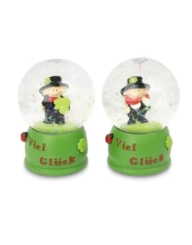 Μικρή γυάλινη χιονόμπαλα - Schneekugel Schornsteinfeger 