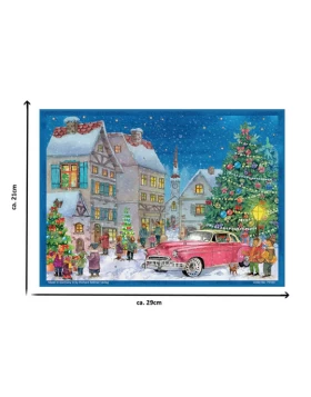 Χριστουγεννιάτικο ημερολόγιο Adventskalender Mit dem Oldtimer zum Fest