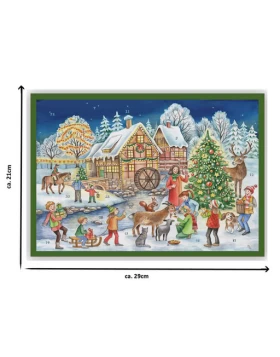 Adventskalender Weihnachtliches Mühlhaus