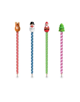 Χριστουγεννιάτικο μολύβι Trendhaus Weihnαchtlicher Bleistift mit Topper 