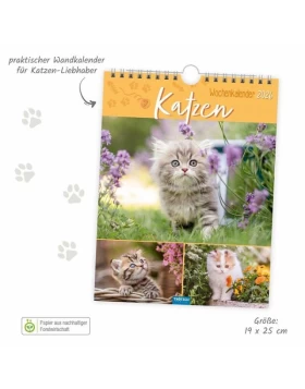 Ημερολόγιο Trötsch Wochenkalender zum Hängen Katzen 2026