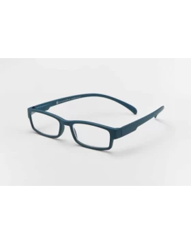 KLAMMERAFFENLESEBRILLE MIT ETUI blau