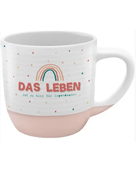Κούπα από πορσελάνη Tasse Rillen Das Leben