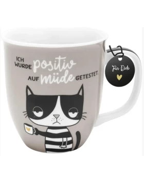 Κούπα από πορσελάνη Tasse Positiv auf müde getestet.