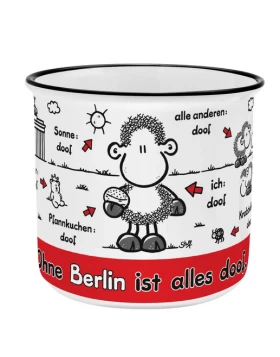Κούπα από πορσελάνη sheepworld Tasse Ohne Berlin ist alles doof