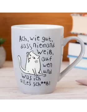 Κούπα από πορσελάνη Becher Niemand Weiß