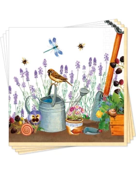 Servietten Gartenwelt