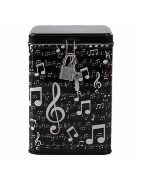 I-Total Κουμπαράς Μεταλλικός Μαύρος