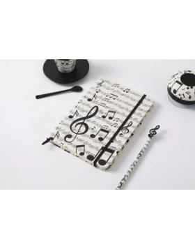 Notizbuch mit Musiknoten