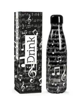 Thermoflasche Edelstahl I-Total iDrink Metallics Music 500ml