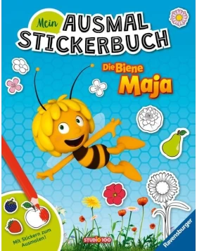 Mein Ausmalstickerbuch: Die Biene Maja