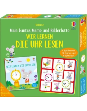 Mein buntes Memo und Bilderlotto: Wir lernen die Uhr lesen