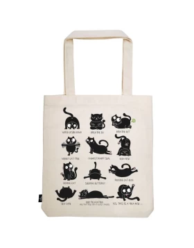 Ed, the Cat Shopper Cat Yoga - Einkaufstasche