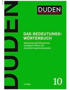 Duden Bd. 10 - Bedeutungswörterbuch