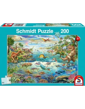 Entdecke die Dinosaurier, 200 Teile - Kinderpuzzle 