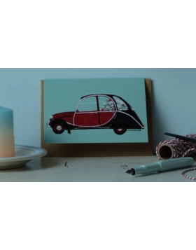 Geburtstagskarte 2CV Auto