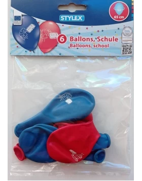 Μπαλόνια Σχολείο - Stylex Luftballons Schule Einschulung 6er