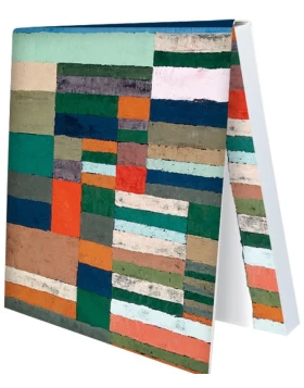 Klebezettel Individualisierte Höhenmessung von Streifen, Paul Klee
