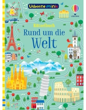  Usborne Minis: Rätselbuch - Rund um die Welt