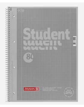 Τετράδιο BRUNNEN Collegeblock A4 silver Lineatur 28 kariert