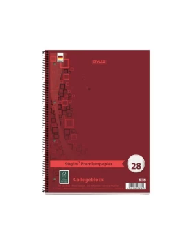STYLEX Collegeblock, A4, Premiumpapier, kariert