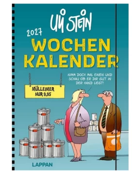 Uli Stein Wochenkalender 2027: Taschenkalender mit Spiralbindung und Gummiband