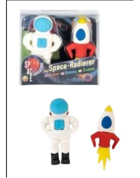 Space Adventure Radierer Set