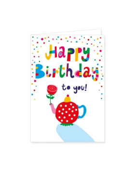 Κάρτα Doppelkarte  Happy Birthtea 