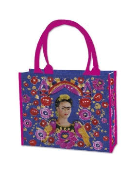 Τσάντα Einkaufstasche mit Motiv Der Rahmen (Selbstporträt) von Frida Kahlo 