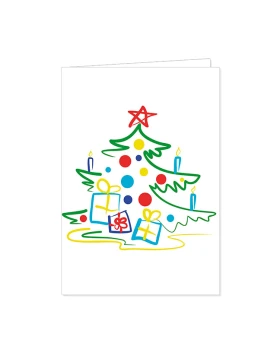 Doppelkarten X-Mas O Tannebaum, o Tannebaum ...