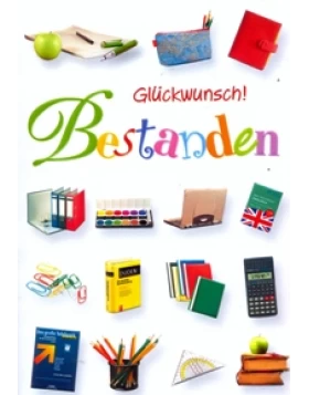 Συγχαρητήρια κάρτα για εξετάσεις στα γερμανικά