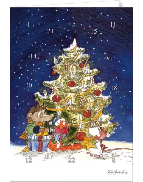 Adventskalender A4 - Tilda Unterm Weihnachtsbaum