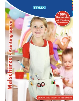 Ποδιά καλλιτεχνικών με 6 τσέπες - 35x52 cm - Malschürze