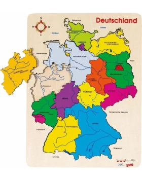 Einlegepuzzle Deutschland - Ξύλινο παζλ Γερμανία