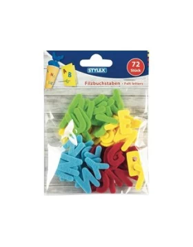 Filz-Buchstaben, 72 Stück gemischt