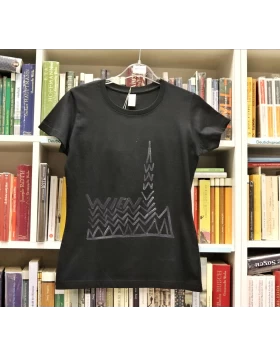 T-Shirt cities@mdterra Wien - γυναικείο μαύρο-γκρι