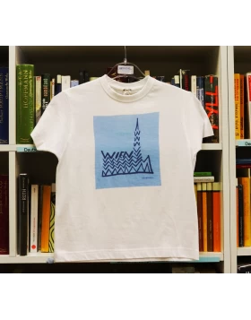 T-shirt Wien cities@mdterra weiß blau für Kinder 