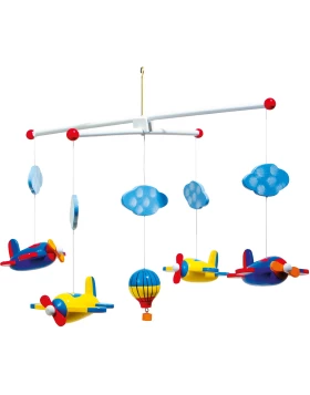 Ξύλινο μόμπιλε με αεροπλανάκια για παιδικό δωμάτιο 29x23x49 - Mobile Luftfahrt