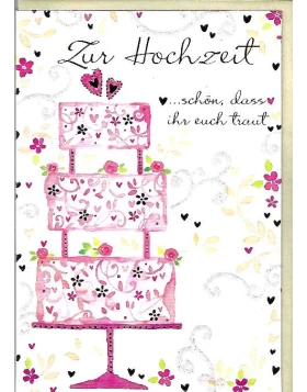 Doppelkarte Zur Hochzeit - ευχετήρια κάρτα