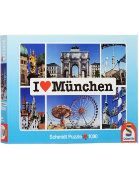 Παζλ με 1000 κομμάτια - Puzzle I LOVE MÜNCHEN