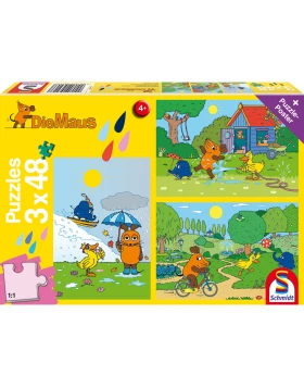 Παζλ Die Maus (Kinderpuzzle) 3x48