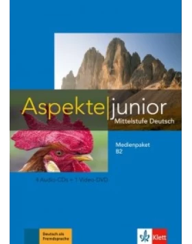 Aspekte junior B2, Medienpaket (4 Audio-CDs + 1 Video-DVD)