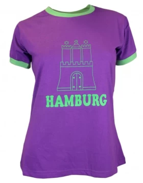 Damen T-Shirt Hamburg Wappen 