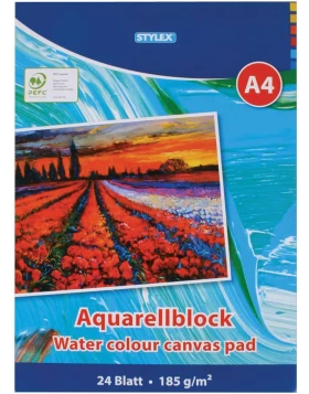 Aqualellblock DIN A4, 24 Blatt, 185g/m- Μπλόκ ακουαρέλας