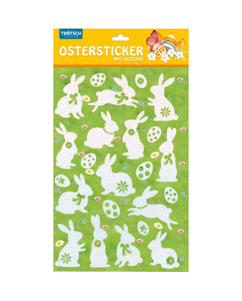 Sticker mit Glitzer- Ostern