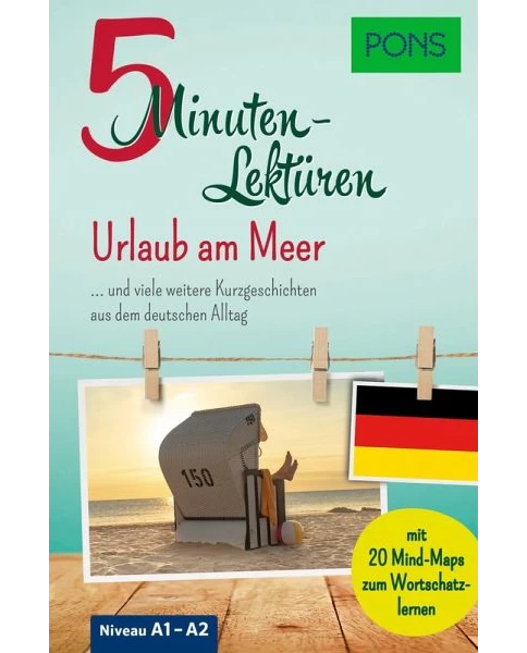 PONS 5-Minuten-Lektüren - Deutsch A1-A2 - Urlaub am Meer