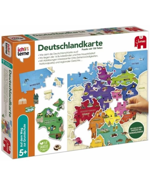 Ich lerne die Deutschlandkarte, Puzzle, Lernspiel
